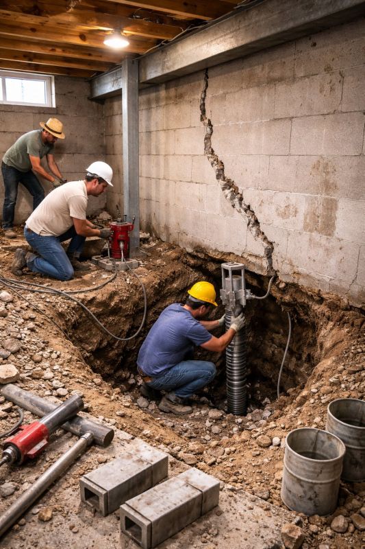 Structural Underpinning in Greenville, SC