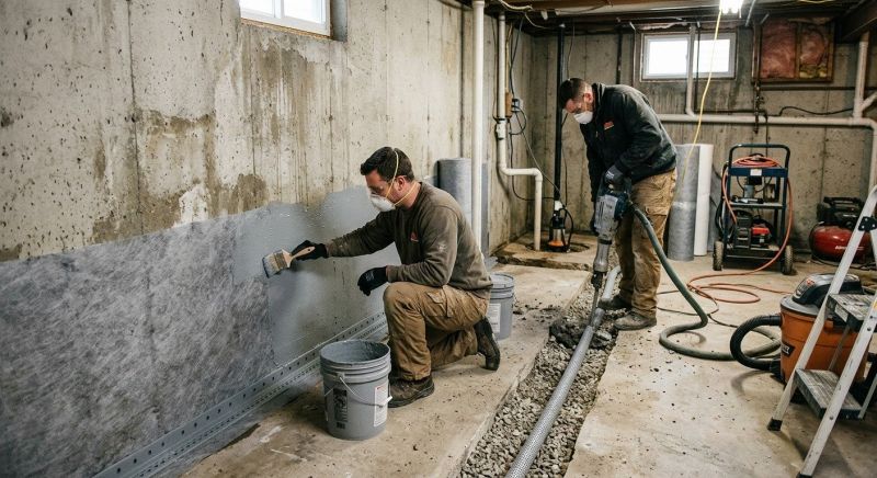 Leaking Basement Repair in Fredericksburg, VA